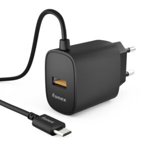 CARICA RETE 2.1A  10W con CAVO DATI MICRO/USB  +1 porta usb-A