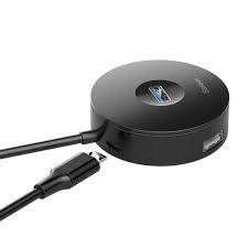 hub adapter Moltiplicatore porte usb 3.0 per PC e MAC - Baseus Airjoy round box