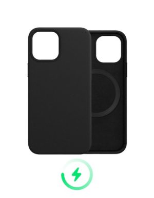 Cover magsafe silicone nera Iphone 14