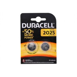 BATTERIE DURACELL CR2025 DL2025 CONFEZIONE 2PZ 3v
