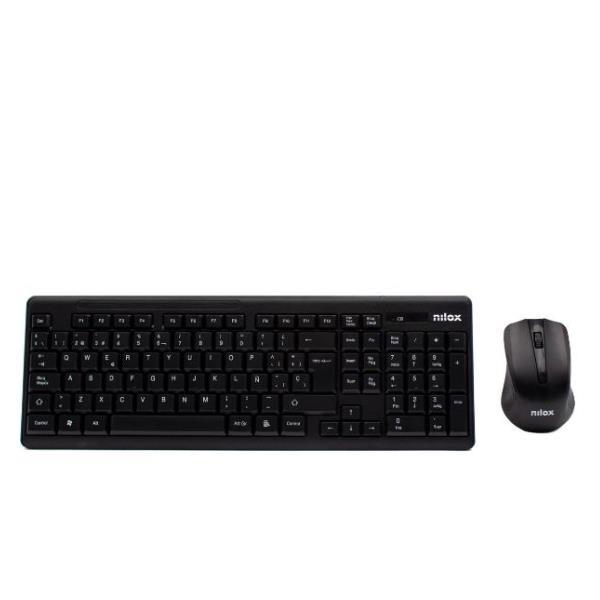 Kit Tastiera wireless + mouse ottico 1000 dpi per Windows e Linux - Nilox CT20