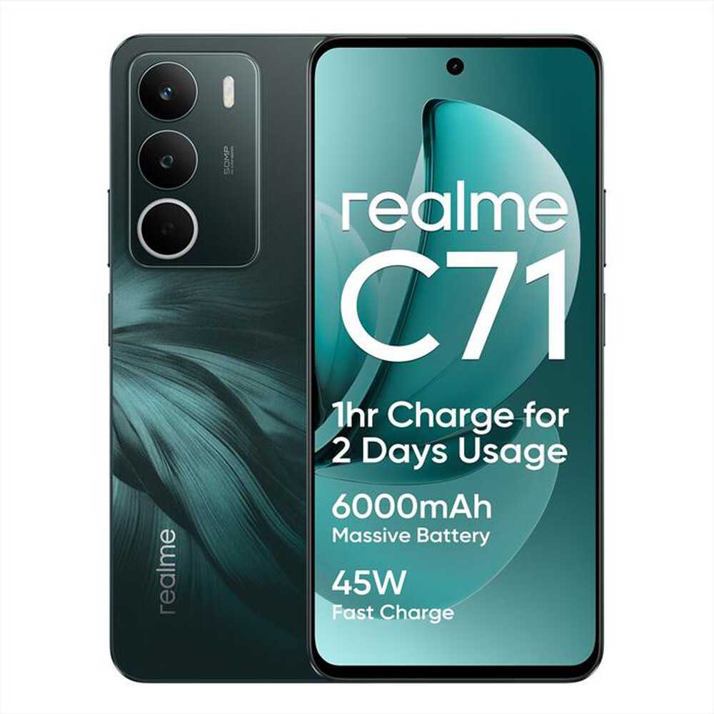 Realme C71, 8+256GB, 50 Mpx, Batteria 6000mAh - forest
