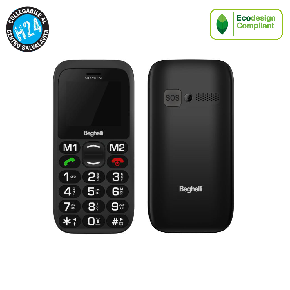 Cellulare senior BEGHELLI SLV10N, torcia LED, tasto SOS