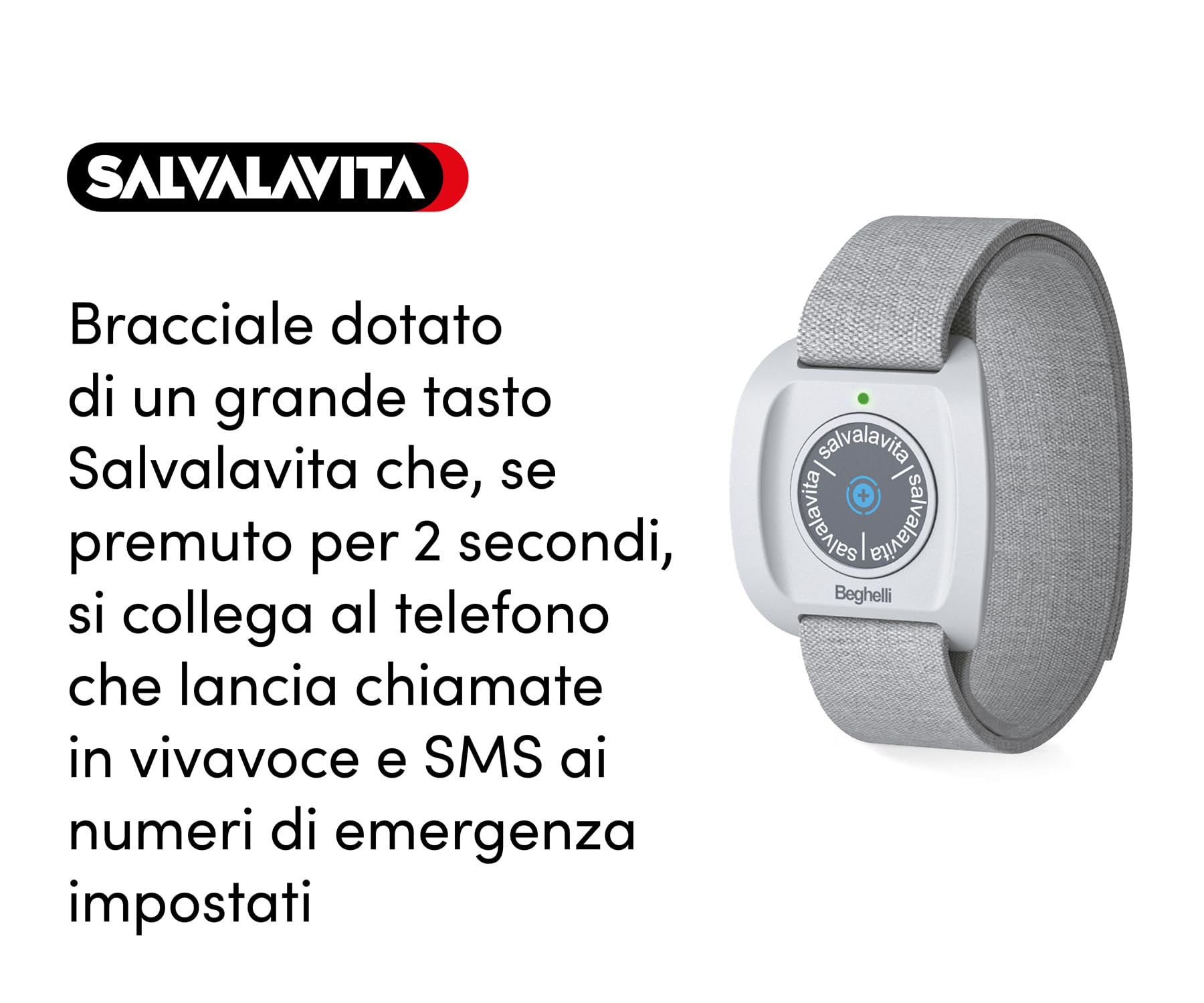 Cellulare flip a conchiglia senior SLV20 Plus + BRACCIALETTO SALVALAVITA BAND - immagine 2