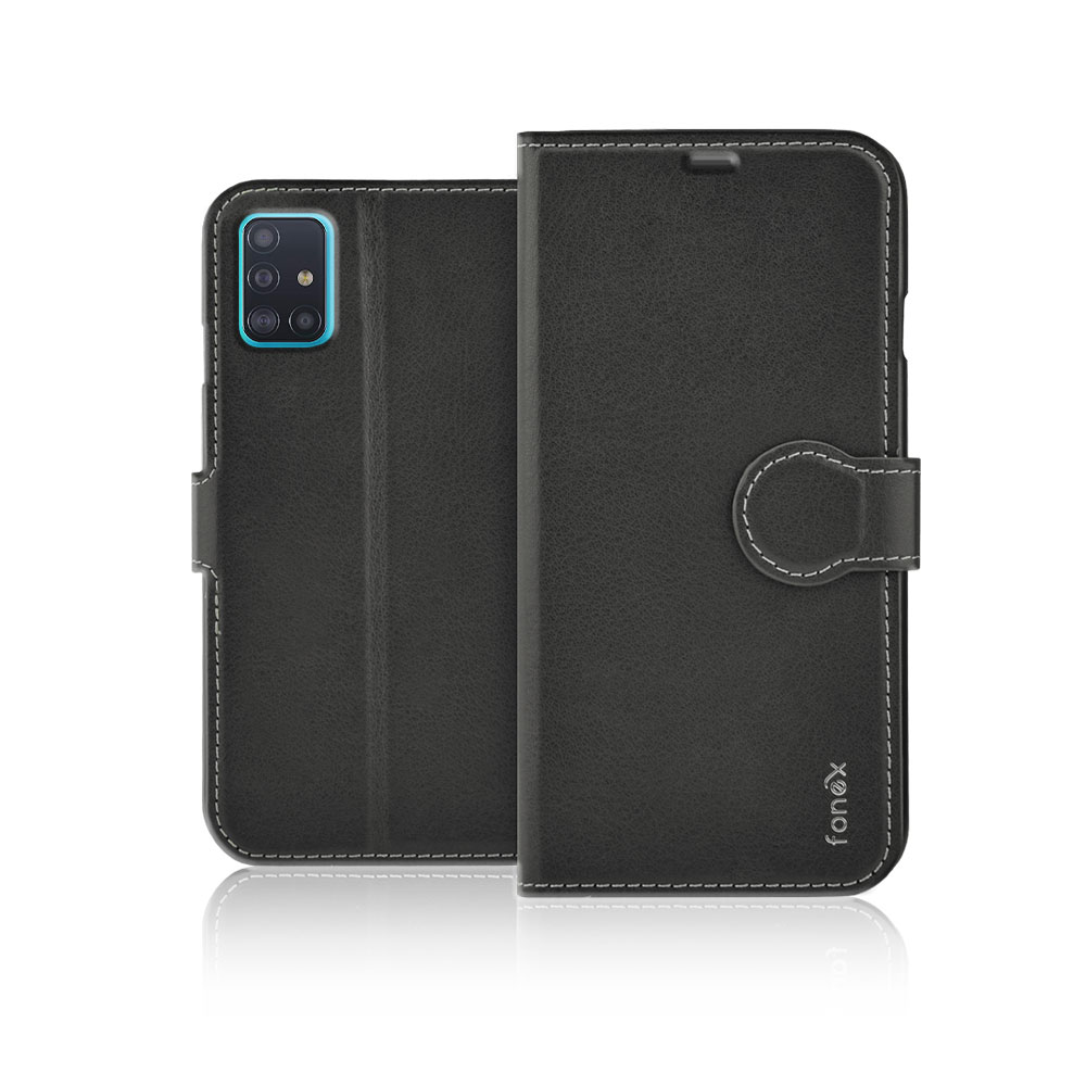 Custodia a libro in similpelle per Samsung Galaxy A51 | Nero - immagine 4