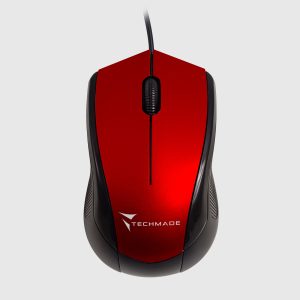 Optical Usb Mouse con filo 800 dpi - Techmade TM-XJ15 red