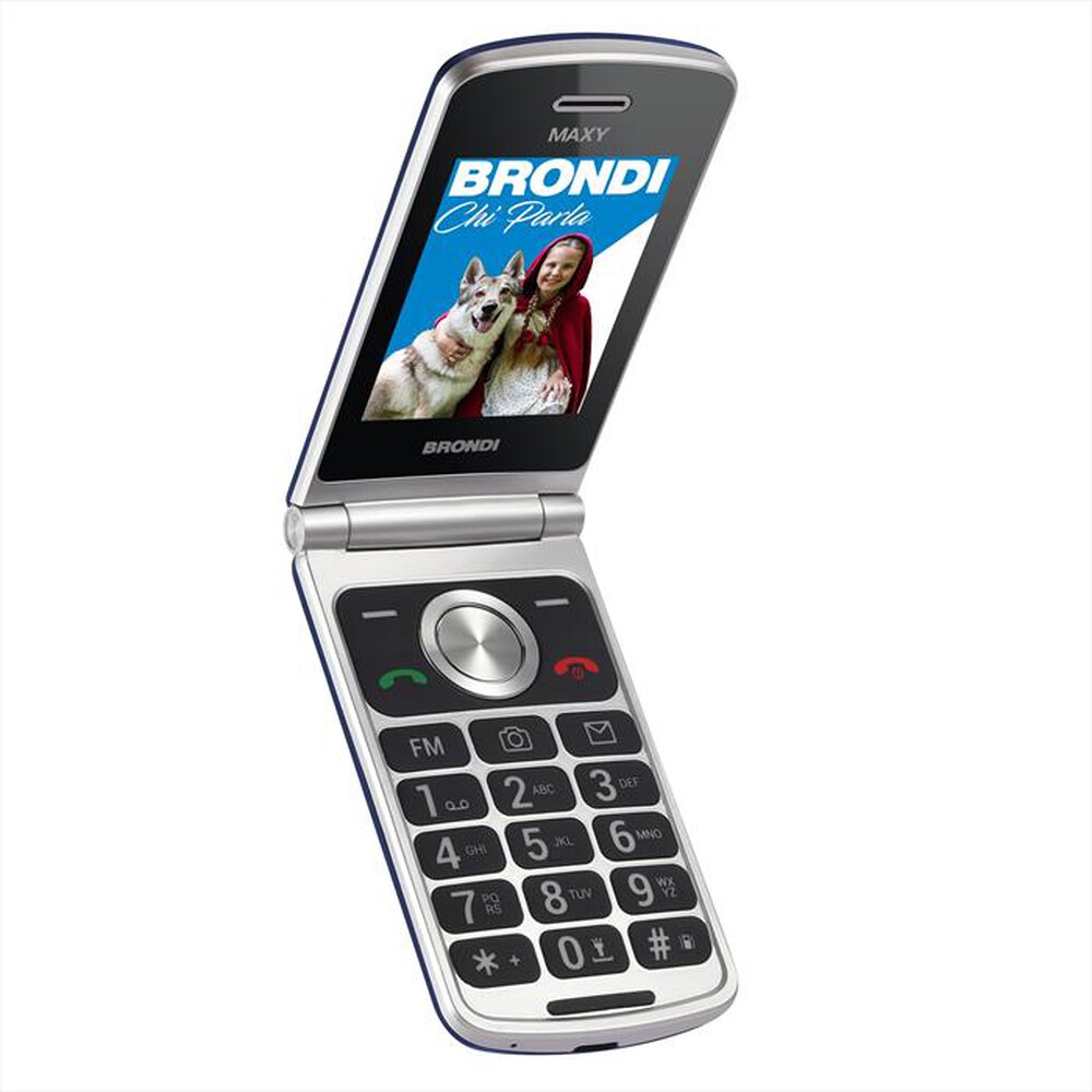 Cellulare a conchiglia Brondi MAXI - Bianco